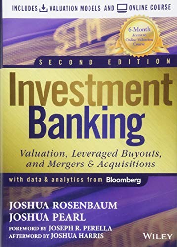 Investment Banking: Valuation, LBOs, M&A, and IPOs (Book + Valuation Models) book cover