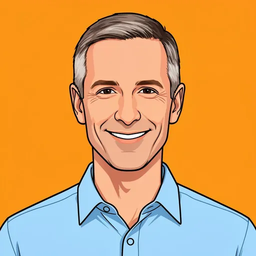 Andy Jassy — The Operator illustrated portrait