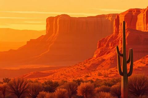 Arizona landscape illustration