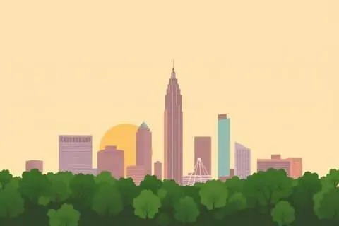 Atlanta, GA skyline illustration