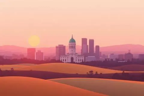 Austin, TX skyline illustration