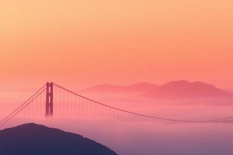 California landscape illustration