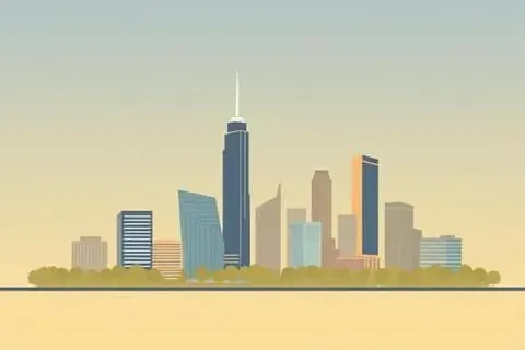 Charlotte, NC skyline illustration