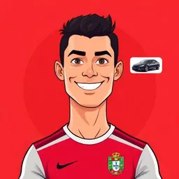 Cristiano Ronaldo — The Luxury Icon illustrated avatar