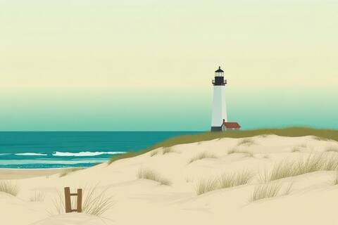 Delaware landscape illustration