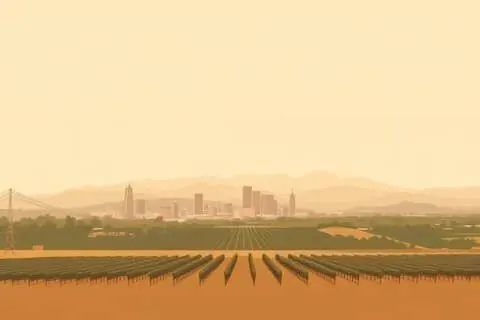 Fresno, CA skyline illustration