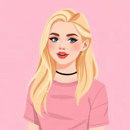 Hailey Bieber — The Founder Model illustrated avatar