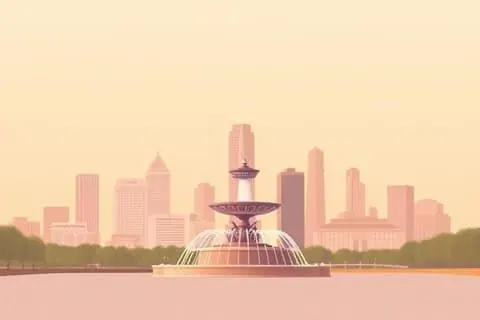 Kansas City, MO skyline illustration