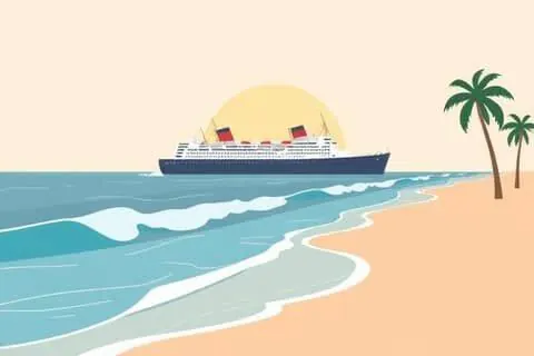 Long Beach, CA skyline illustration