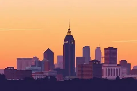 Nashville, TN skyline illustration