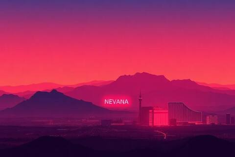 Nevada landscape illustration