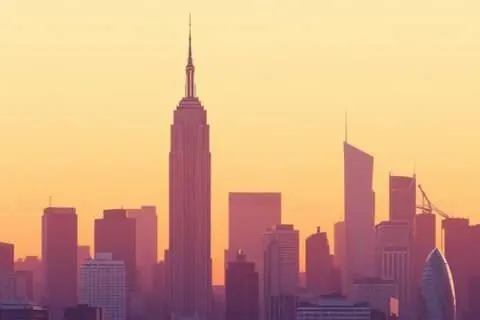New York, NY skyline illustration
