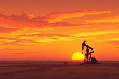 Oklahoma landscape illustration