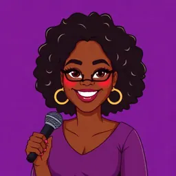 Oprah Winfrey — The Media Mogul illustrated avatar