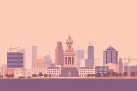 Philadelphia, PA skyline illustration