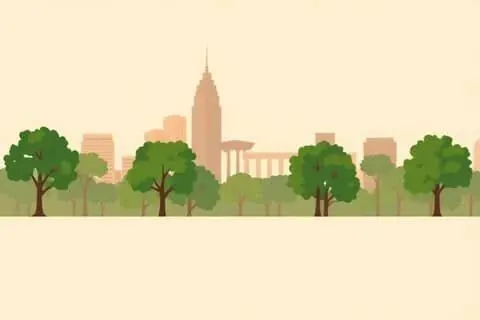 Raleigh, NC skyline illustration