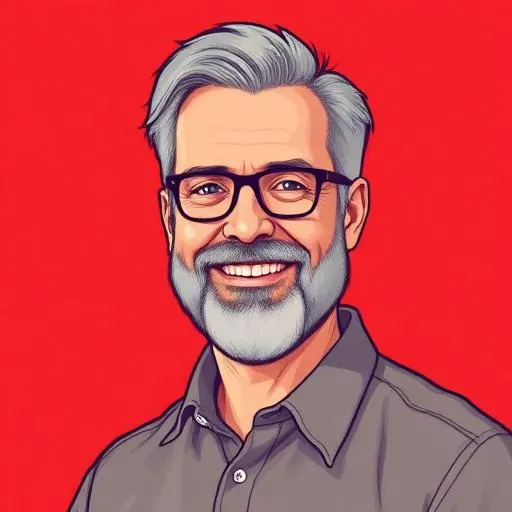 Reed Hastings — The Disruptor illustrated portrait