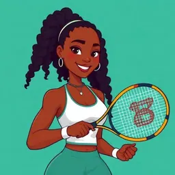 Serena Williams — The VC Champion illustrated avatar