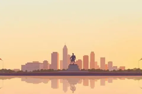 Wichita, KS skyline illustration
